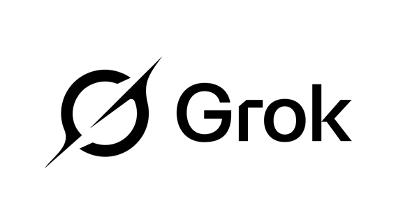 Grok logo representing trusted AI platforms used by leading AI Consultancy UK to build ethical, tailored generative AI and automation solutions.