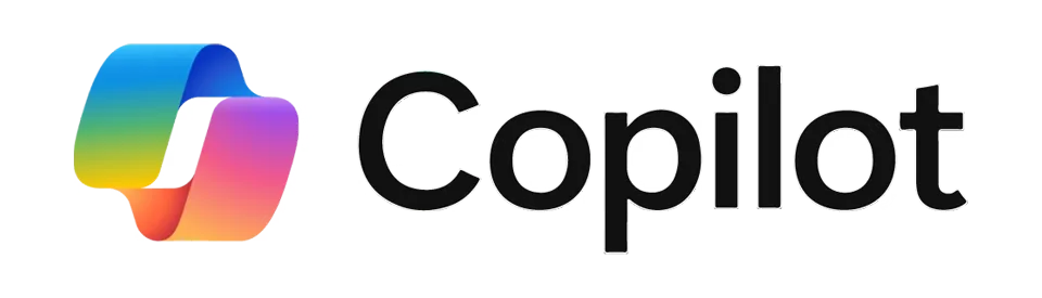 Microsoft Copilot logo representing trusted AI platforms used to build ethical, tailored generative AI and automation solutions.