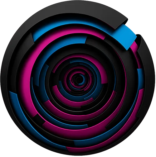 Futuristic graphic representing data flow in generative AI implementation