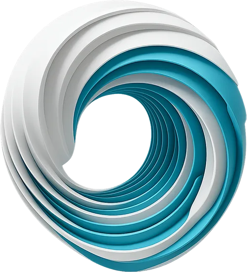 Swirling loop symbolising secure generative AI implementation for SMEs