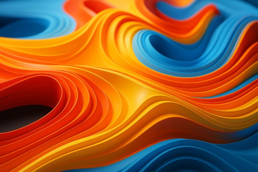 Layered waves visualising ethical AI governance processes